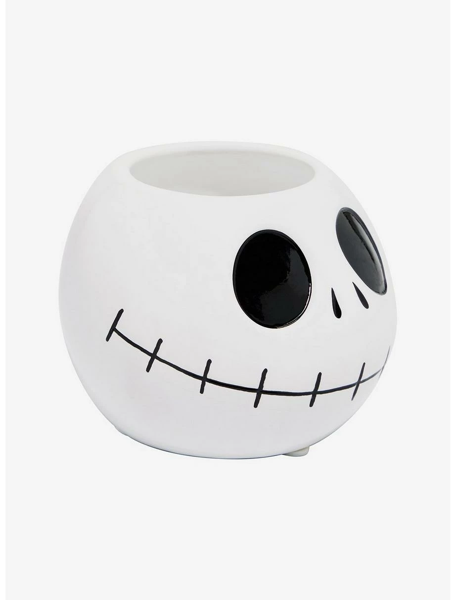 Horror Disney The Nightmare Before Christmas Jack Skellington Head Planter - BoxLunch Exclusive 2 Horror Disney The Nightmare Before Christmas Jack Skellington Head Planter - BoxLunch Exclusive - Image 2