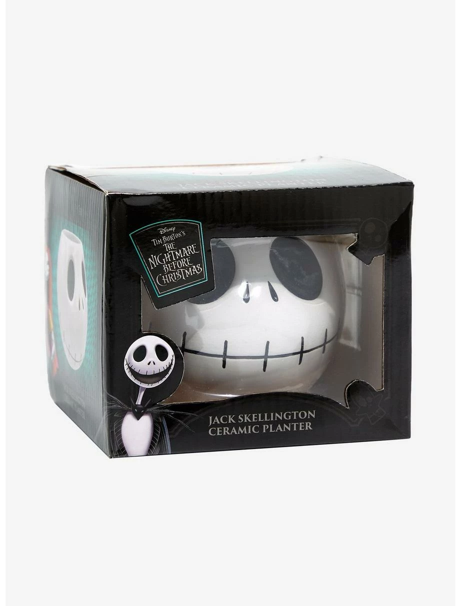 Horror Disney The Nightmare Before Christmas Jack Skellington Head Planter - BoxLunch Exclusive 4 Horror Disney The Nightmare Before Christmas Jack Skellington Head Planter - BoxLunch Exclusive - Image 4