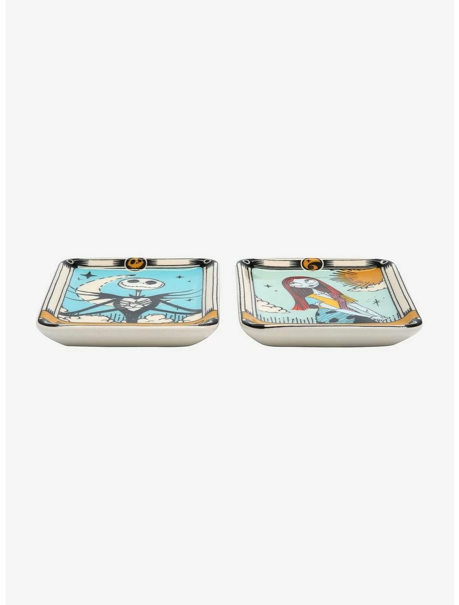 Horror Disney The Nightmare Before Christmas Jack Skellington & Sally Tarot Card Trinket Tray Set 3 Horror Disney The Nightmare Before Christmas Jack Skellington & Sally Tarot Card Trinket Tray Set - Image 3