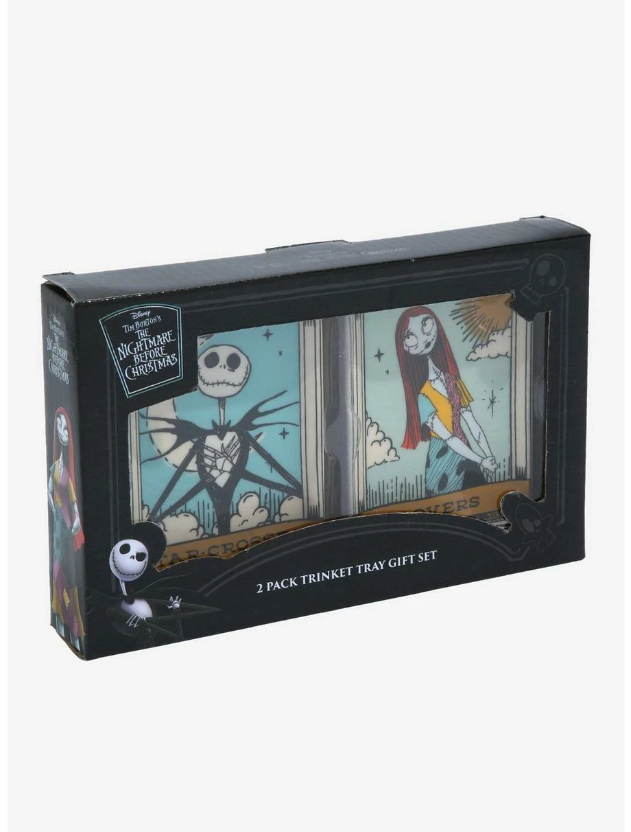 Horror Disney The Nightmare Before Christmas Jack Skellington & Sally Tarot Card Trinket Tray Set 4 Horror Disney The Nightmare Before Christmas Jack Skellington & Sally Tarot Card Trinket Tray Set - Image 4