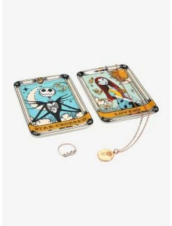 Horror Disney The Nightmare Before Christmas Jack Skellington & Sally Tarot Card Trinket Tray Set