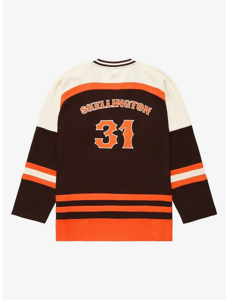 Horror Disney The Nightmare Before Christmas Jack Skellington Hockey Jersey - BoxLunch Exclusive 2 Horror Disney The Nightmare Before Christmas Jack Skellington Hockey Jersey - BoxLunch Exclusive - Image 2