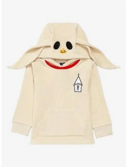 Horror Disney The Nightmare Before Christmas Zero Corduroy Eared Toddler Hoodie - BoxLunch Exclusive