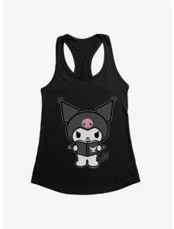 Anime Kuromi Reading Womens Tank Top