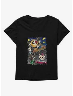 Anime Aggretsuko Band Photo Womens T-Shirt Plus Size
