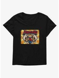 Anime Aggretsuko Metal Horns Womens T-Shirt Plus Size