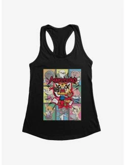 Anime Aggretsuko Screaming Panels Womens Tank Top