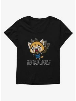 Horror Aggretsuko Metal Headbanger Womens T-Shirt Plus Size