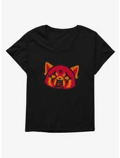 Horror Aggretsuko Metal Rock Out To The Max Womens T-Shirt Plus Size
