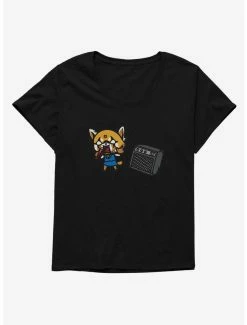 Horror Aggretsuko Metal Screamo Womens T-Shirt Plus Size