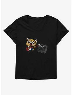 Anime Aggretsuko Metal Shredding Womens T-Shirt Plus Size