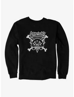 Anime Aggretsuko Metal Crossbones Sweatshirt