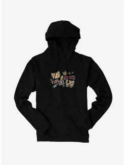 Anime Aggretsuko Metal Gig Stickers Hoodie