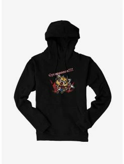 Anime Aggretsuko Metal Guitar Rock & Roll Hoodie