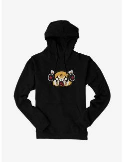 Anime Aggretsuko Metal Raging Headphones Hoodie