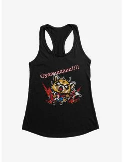Anime Aggretsuko Metal Guitar Rock & Roll Womens Tank Top