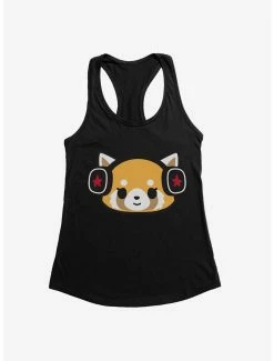 Anime Aggretsuko Metal Headphones Womens Tank Top