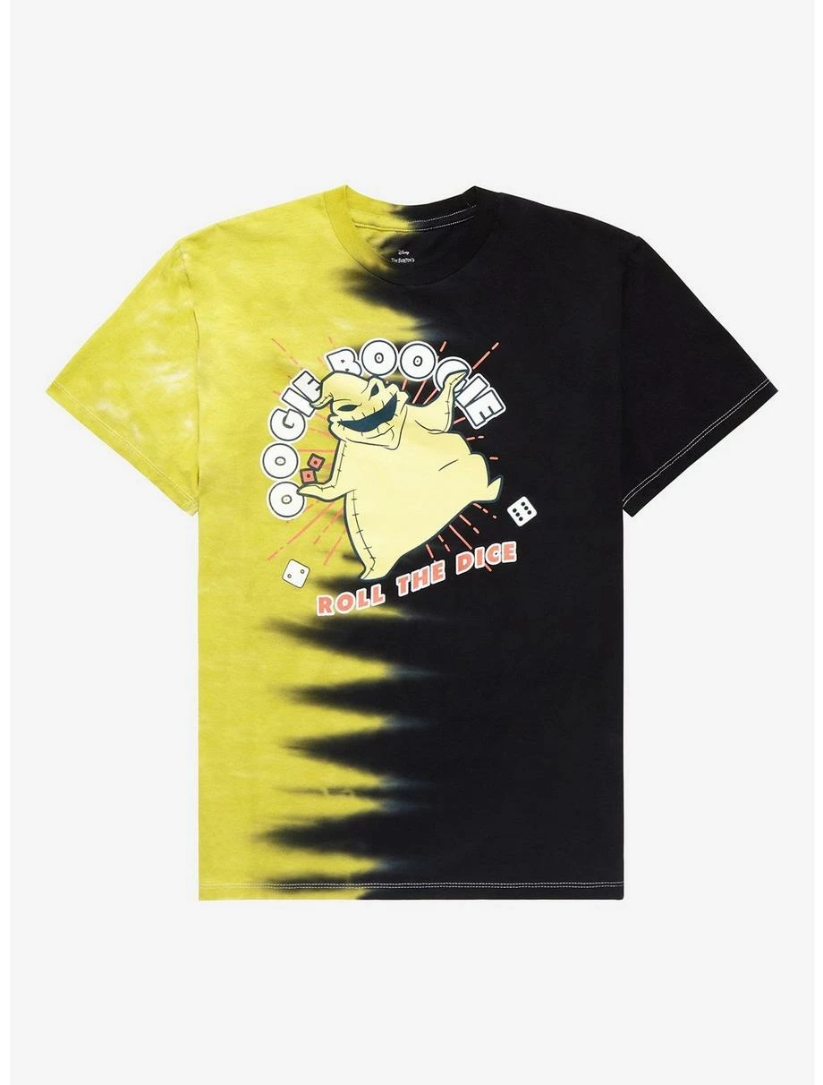 Horror Disney The Nightmare Before Christmas Oogie Boogie Roll The Dice Youth Split-Dye T-Shirt - BoxLunch Exclusive 1 Horror Disney The Nightmare Before Christmas Oogie Boogie Roll The Dice Youth Split-Dye T-Shirt - BoxLunch Exclusive