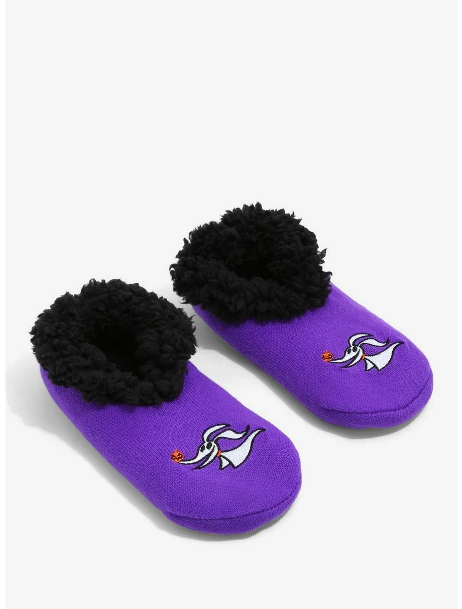 Horror Disney The Nightmare Before Christmas Zero Embroidered Fleece Slipper Socks - BoxLunch Exclusive 1 Horror Disney The Nightmare Before Christmas Zero Embroidered Fleece Slipper Socks - BoxLunch Exclusive