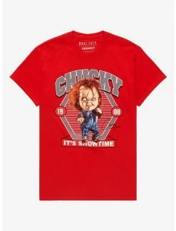 Horror Child's Play Chucky Baseball Caricature T-Shirt - BoxLunch Exclusive