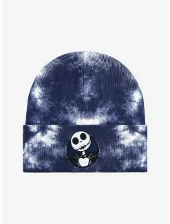 Horror Disney The Nightmare Before Christmas Jack Skellington Tie-Dye Cuff Beanie - BoxLunch Exclusive