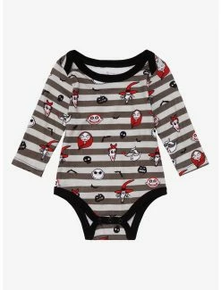 Horror Disney The Nightmare Before Christmas Faces Infant One-Piece - BoxLunch Exclusive