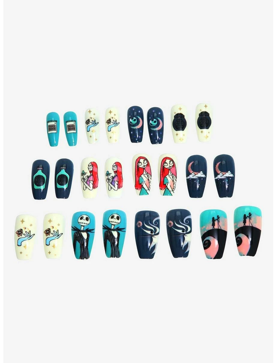 Horror Disney The Nightmare Before Christmas Mystic Sally Press On Nails - BoxLunch Exclusive 2 Horror Disney The Nightmare Before Christmas Mystic Sally Press On Nails - BoxLunch Exclusive - Image 2