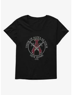 Cartoons Fate: The Winx Saga Alfea New Home Logo Womens T-Shirt Plus Size