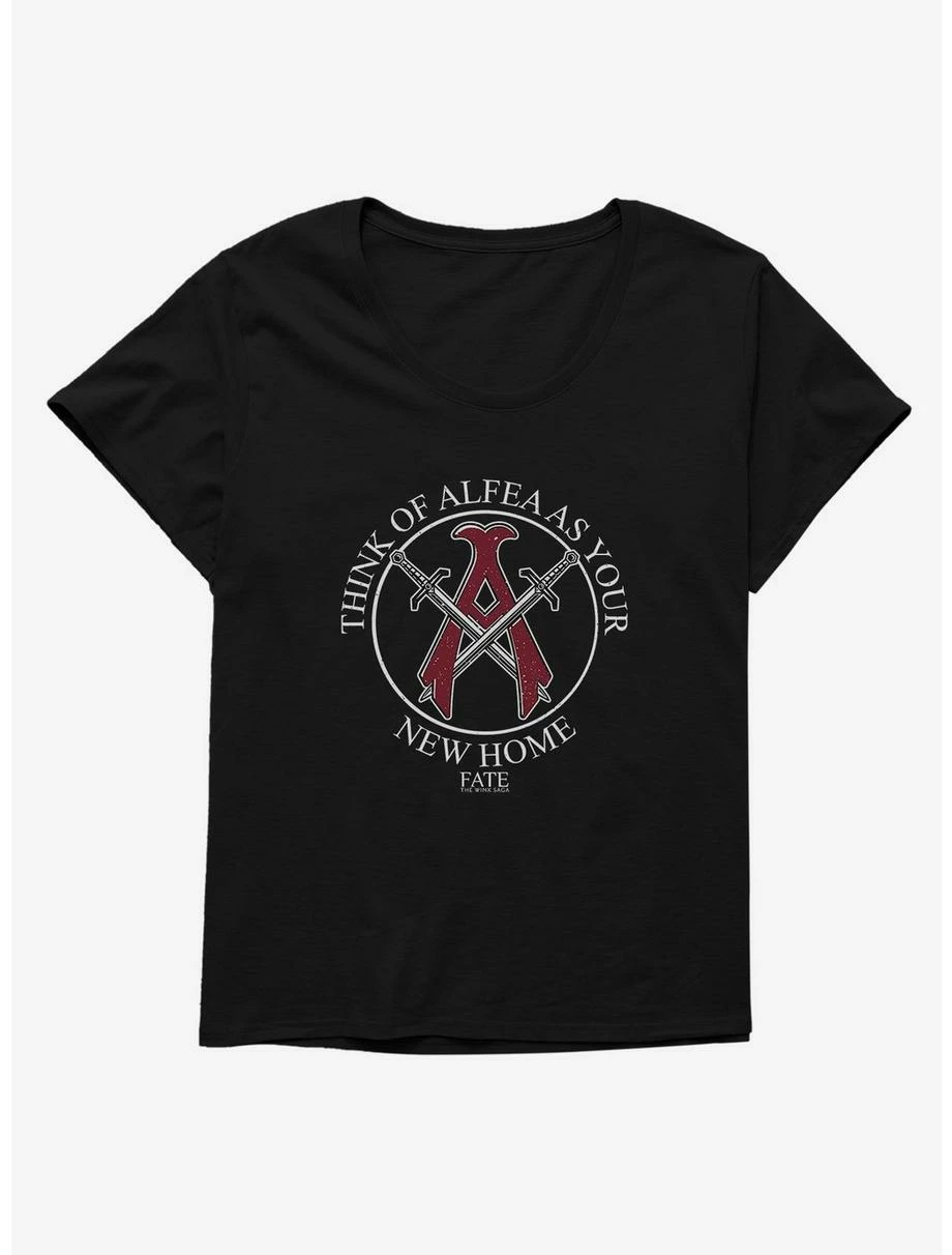 Cartoons Fate: The Winx Saga Alfea New Home Logo Womens T-Shirt Plus Size 1 Cartoons Fate: The Winx Saga Alfea New Home Logo Womens T-Shirt Plus Size