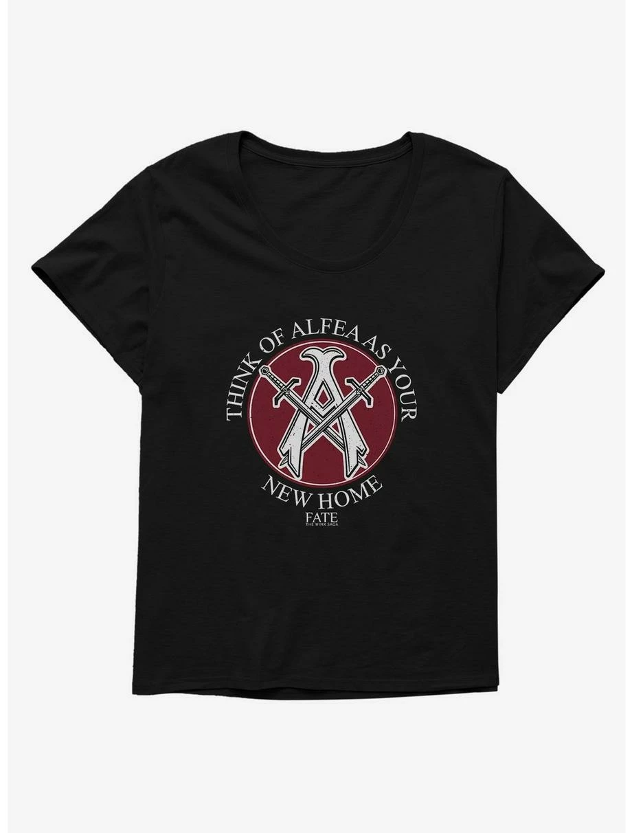 Cartoons Fate: The Winx Saga Alfea Speckled Logo Womens T-Shirt Plus Size 1 Cartoons Fate: The Winx Saga Alfea Speckled Logo Womens T-Shirt Plus Size