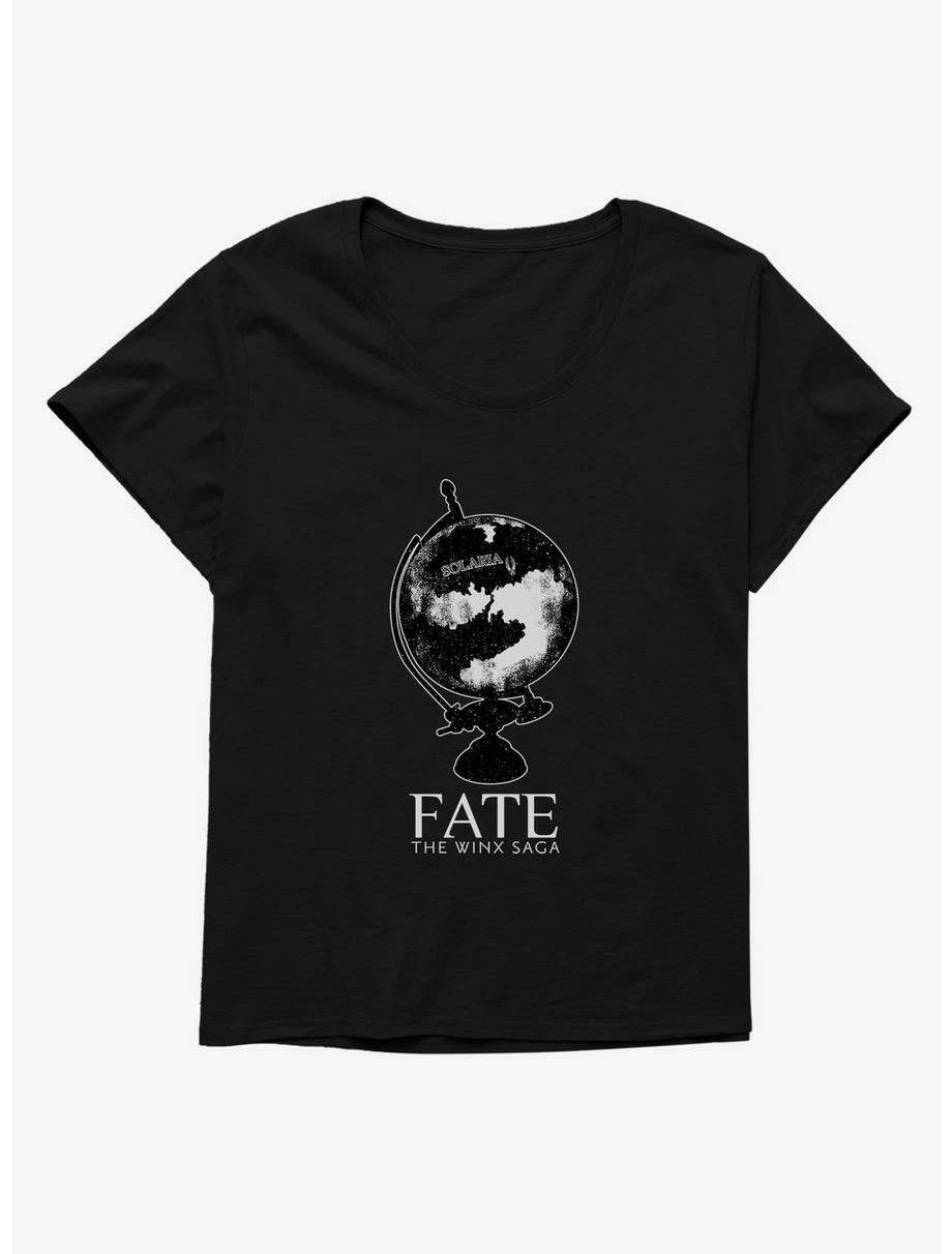 Cartoons Fate: The Winx Saga Globe Womens T-Shirt Plus Size 1 Cartoons Fate: The Winx Saga Globe Womens T-Shirt Plus Size
