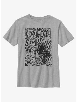 Cartoons The Simpsons Pop Art Family Youth T-Shirt