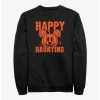 Cartoons Disney Mickey Mouse Happy Haunting Pumpkin Sweatshirt