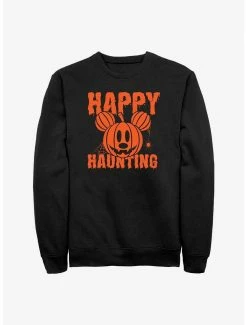 Cartoons Disney Mickey Mouse Happy Haunting Pumpkin Sweatshirt