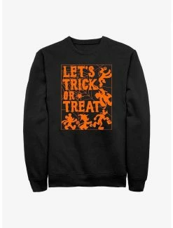 Cartoons Disney Mickey Mouse Let's Trick Or Treat Sweatshirt
