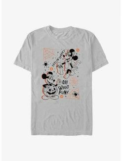 Cartoons Disney Mickey Mouse & Minnie Mouse Feelin Spooky T-Shirt