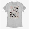 Cartoons Disney Mickey Mouse & Minnie Mouse Feelin Spooky Womens T-Shirt
