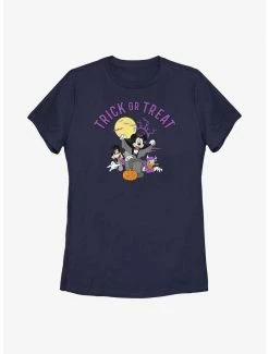 Cartoons Disney Mickey Mouse & Friends Trick Or Treat Womens T-Shirt
