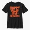 Cartoons Disney Mickey Mouse Happy Haunting Pumpkin Youth T-Shirt