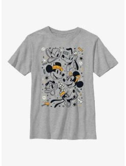 Cartoons Disney Mickey Mouse & Friends Happiest Halloween Youth T-Shirt