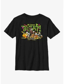 Cartoons Disney Mickey Mouse & Friends We Choose Treat Youth T-Shirt
