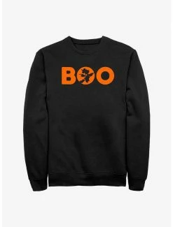 Cartoons Disney Minnie Mouse Boo On A Broomstick Sweatshirt