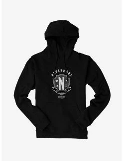 Horror Wednesday Nevermore Academy Emblem Hoodie