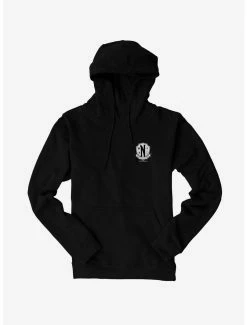 Horror Wednesday Nevermore Academy Crest Hoodie