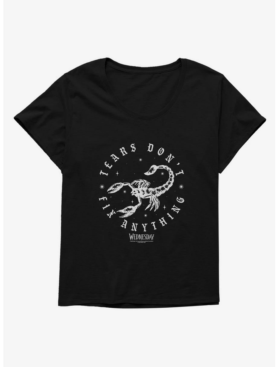 Horror Wednesday Tears Don't Fix Anything Womens T-Shirt Plus Size 1 Horror Wednesday Tears Don't Fix Anything Womens T-Shirt Plus Size