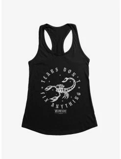 Horror Wednesday Tears Don't Fix Anything Womens Tank Top