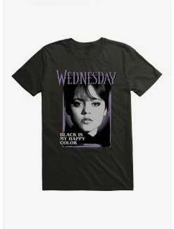 Horror Wednesday Black Is My Happy Color T-Shirt