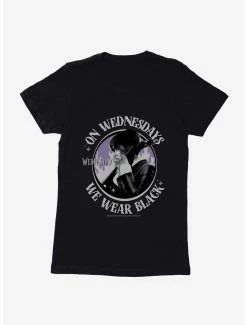 Horror Wednesday Cello We Wear Black Womens T-Shirt