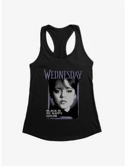 Horror Wednesday Black Is My Happy Color Womens Tank Top