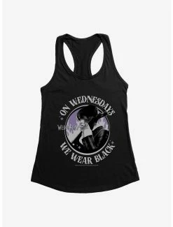 Horror Wednesday Cello We Wear Black Womens Tank Top